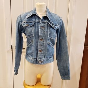 VINTAGE WRANGLER 70s Blue Jean Jacket Denim
